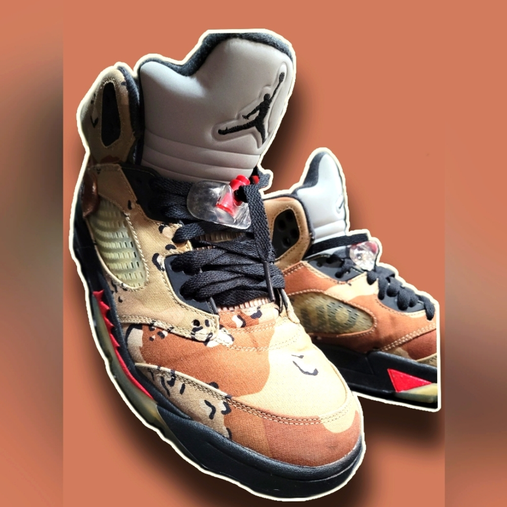 Jordan 5 Supreme camo size 10